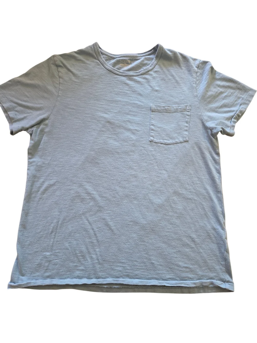J. Crew Pale Blue Short Sleeve Pocket Tee